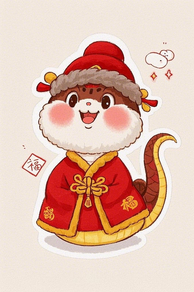 生肖蛇年贴纸(2)