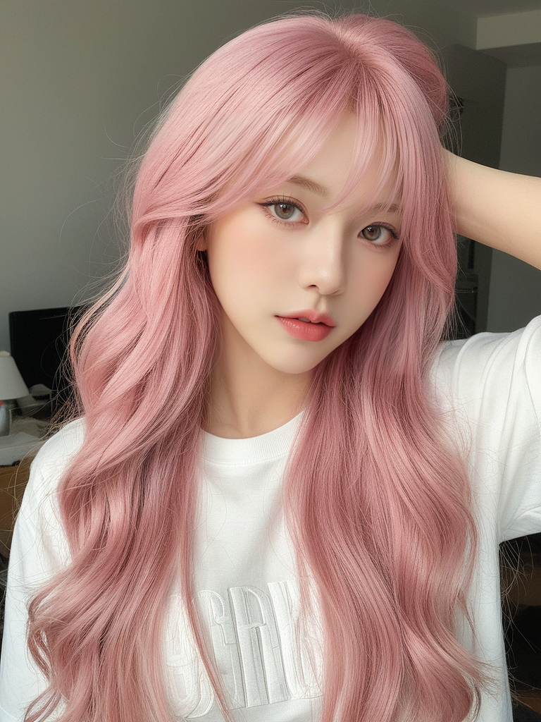 粉色头发女生20