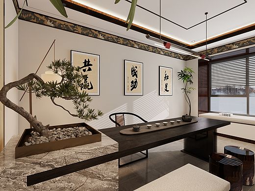 新中式茶室改造