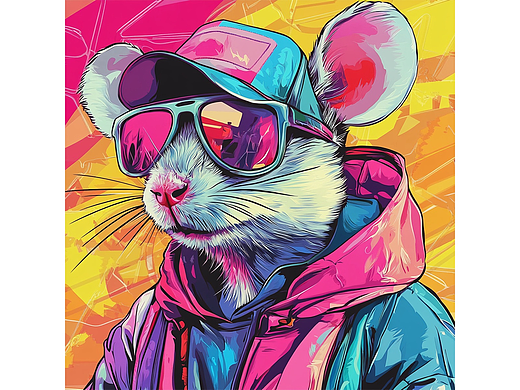 波普潮流动物插画
