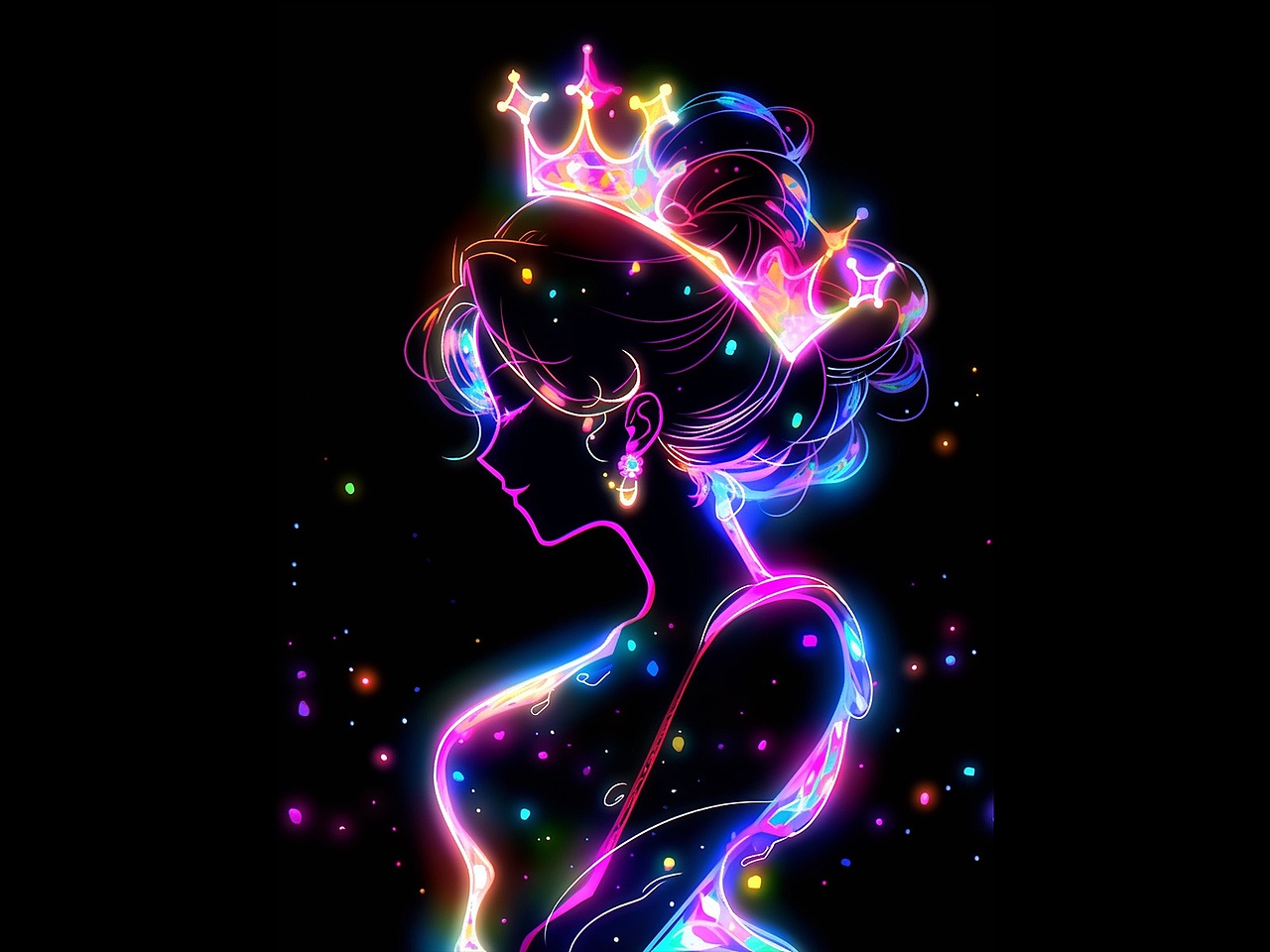 闪亮线条公主插画（图ZMzgzNzA3MTQ4） - 商业插画 - 站酷设计师摸摸雪素材原创素材 - 站酷ZCOOL