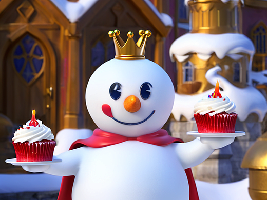 WHEE雪王AIGC海报