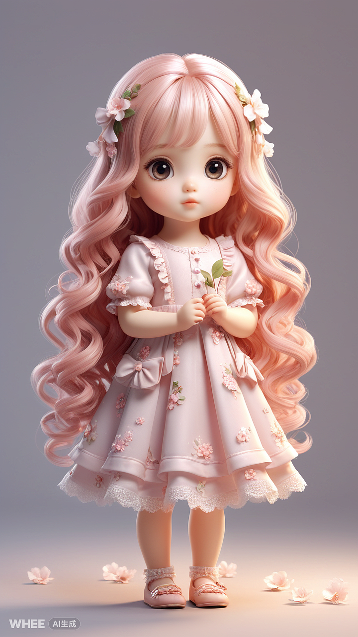 《WHEE-3D可爱小女孩》（图ZMzgzNzIwNzcy） - AI作品 - 站酷设计师是你的小兔子原创素材 - 站酷ZCOOL