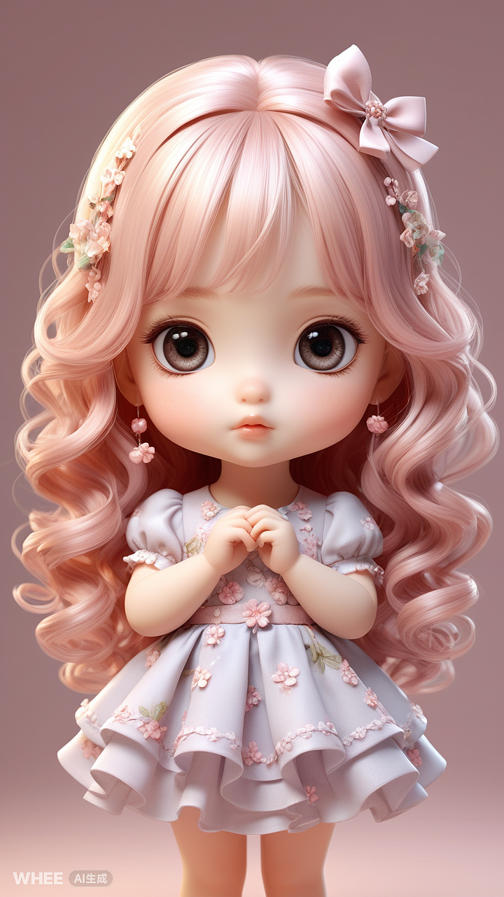 《WHEE-3D可爱小女孩》（图ZMzgzNzIwODEy） - AI作品 - 站酷设计师是你的小兔子原创素材 - 站酷ZCOOL