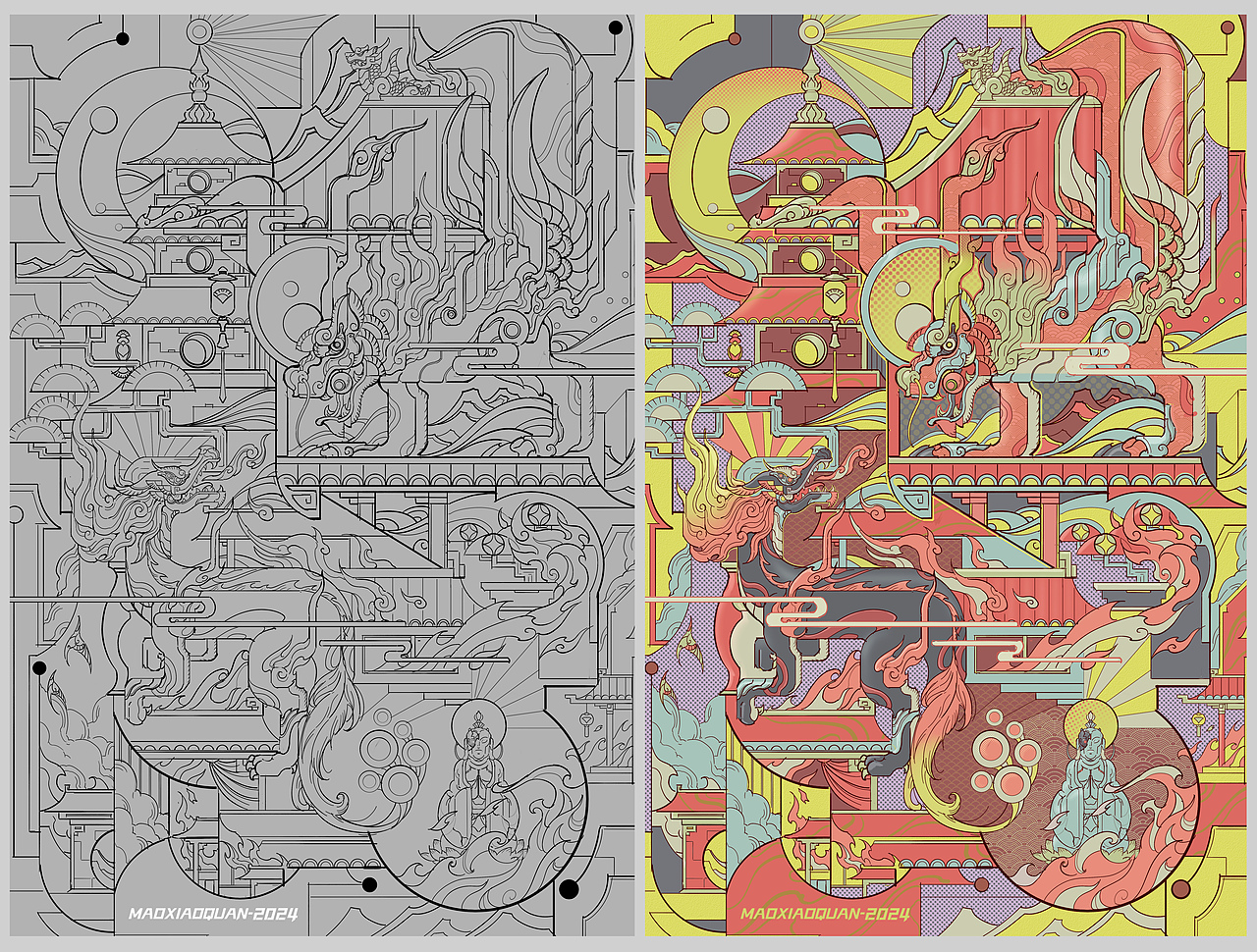 猫小犬2024 插画作品大合集(图ZMzgzNzI0NjA0) - 商业插画 - 站酷设计师猫小犬原创素材 - 站酷ZCOOL