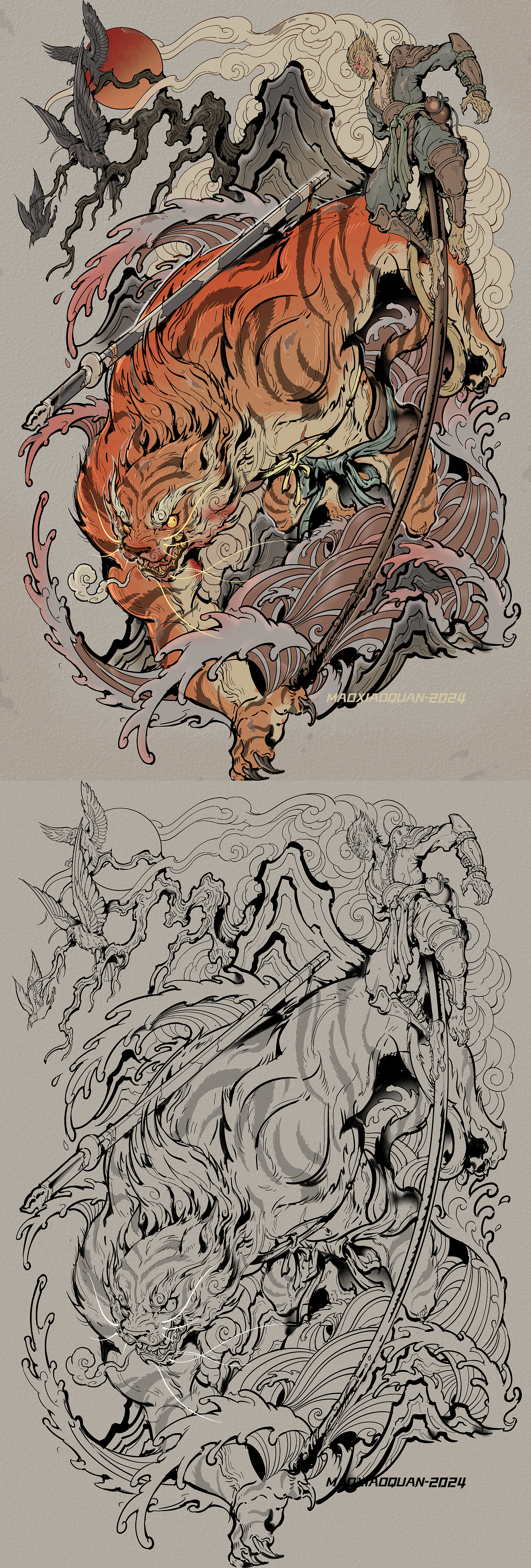 黑神话同人插画之《虎先锋》