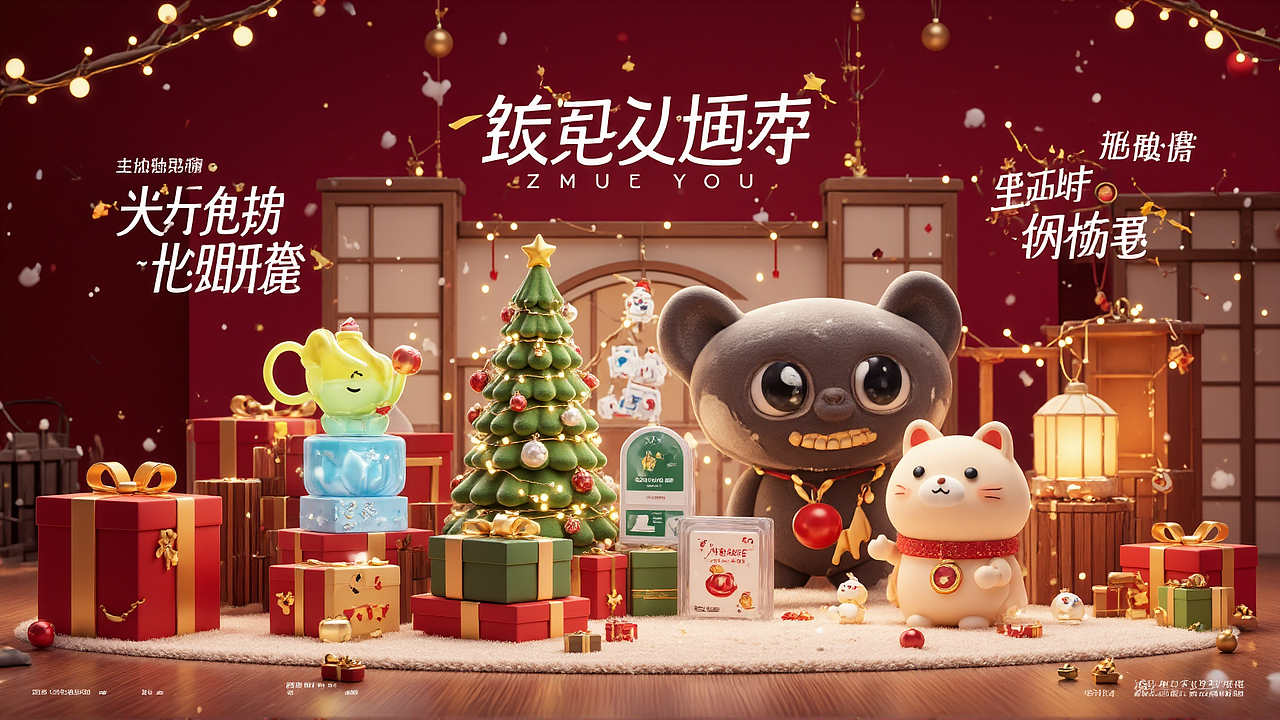 AIGC双旦（图ZMzgzNzI4NDAw） - 海报 - 站酷设计师隔壁家的苏蜀黍原创素材 - 站酷ZCOOL