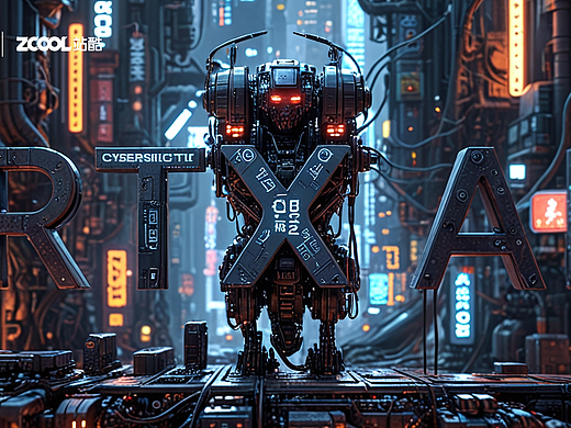 RTX加速AI创意·机械科技风格海报
