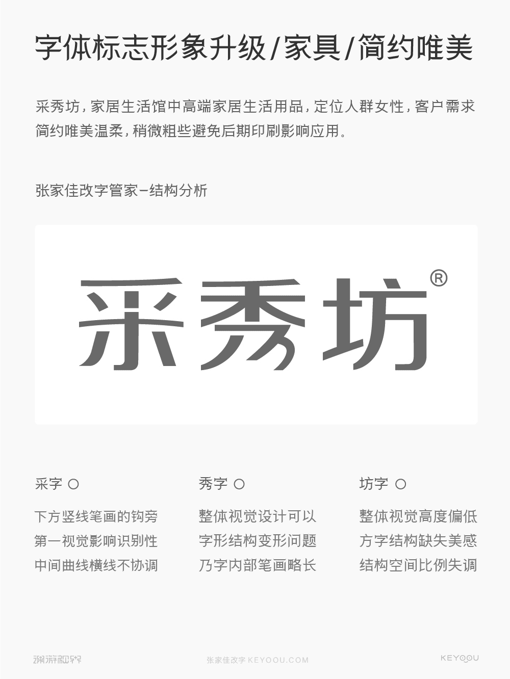 采秀坊字体标志升级改造（图ZMTUwMDg2MTI=） - 教程 - 站酷设计师字体传奇原创素材 - 站酷ZCOOL