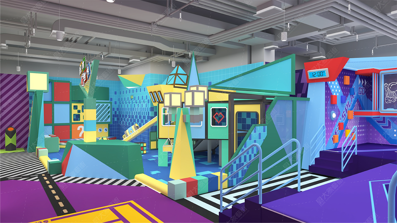 延吉活力总动员 > 潮玩主题的儿童乐园（图ZMzgzNzMzNjQw） - 商业空间设计 - 站酷设计师大象艺术原创素材 - 站酷ZCOOL