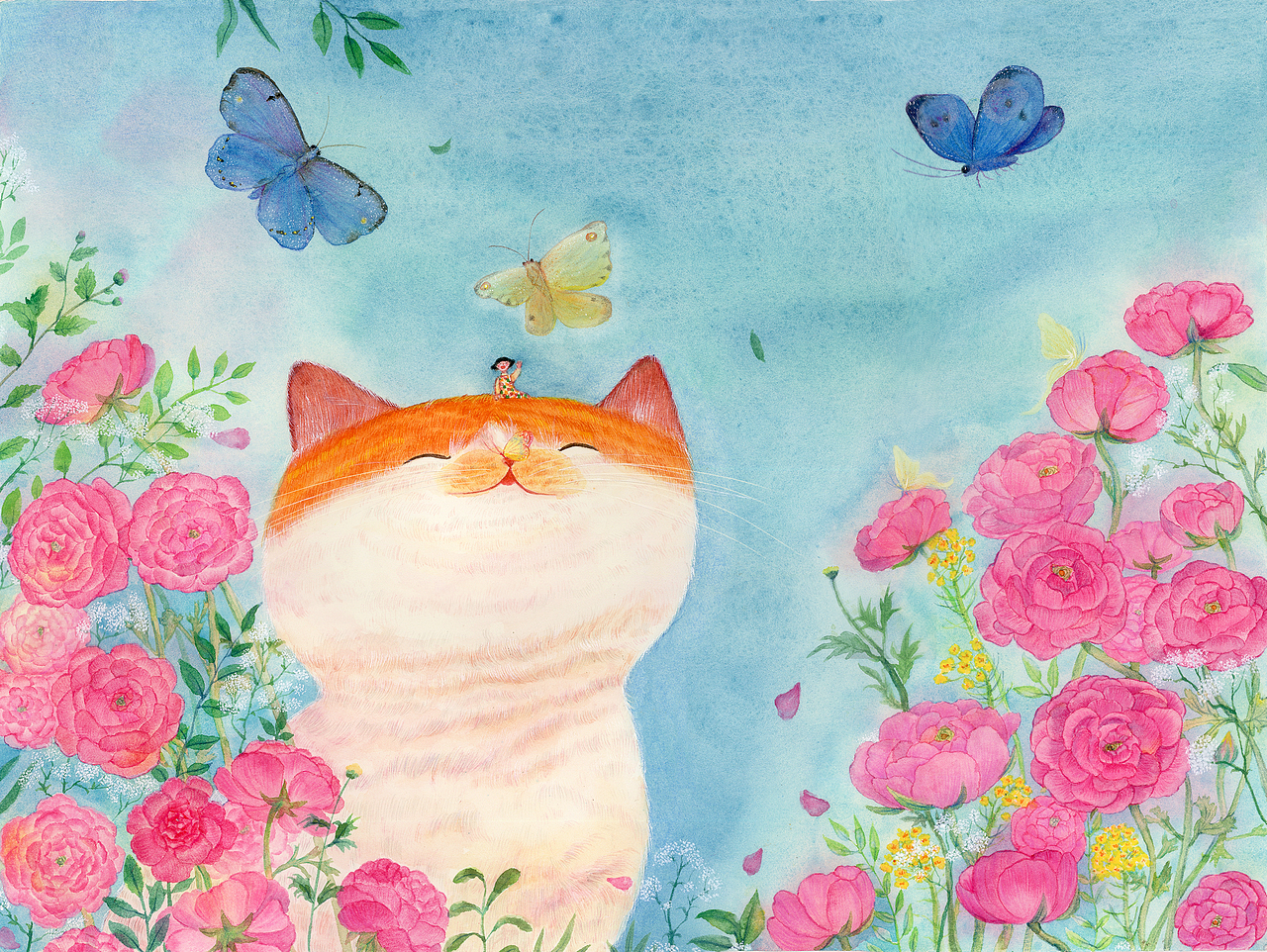 花园里很美好很美好