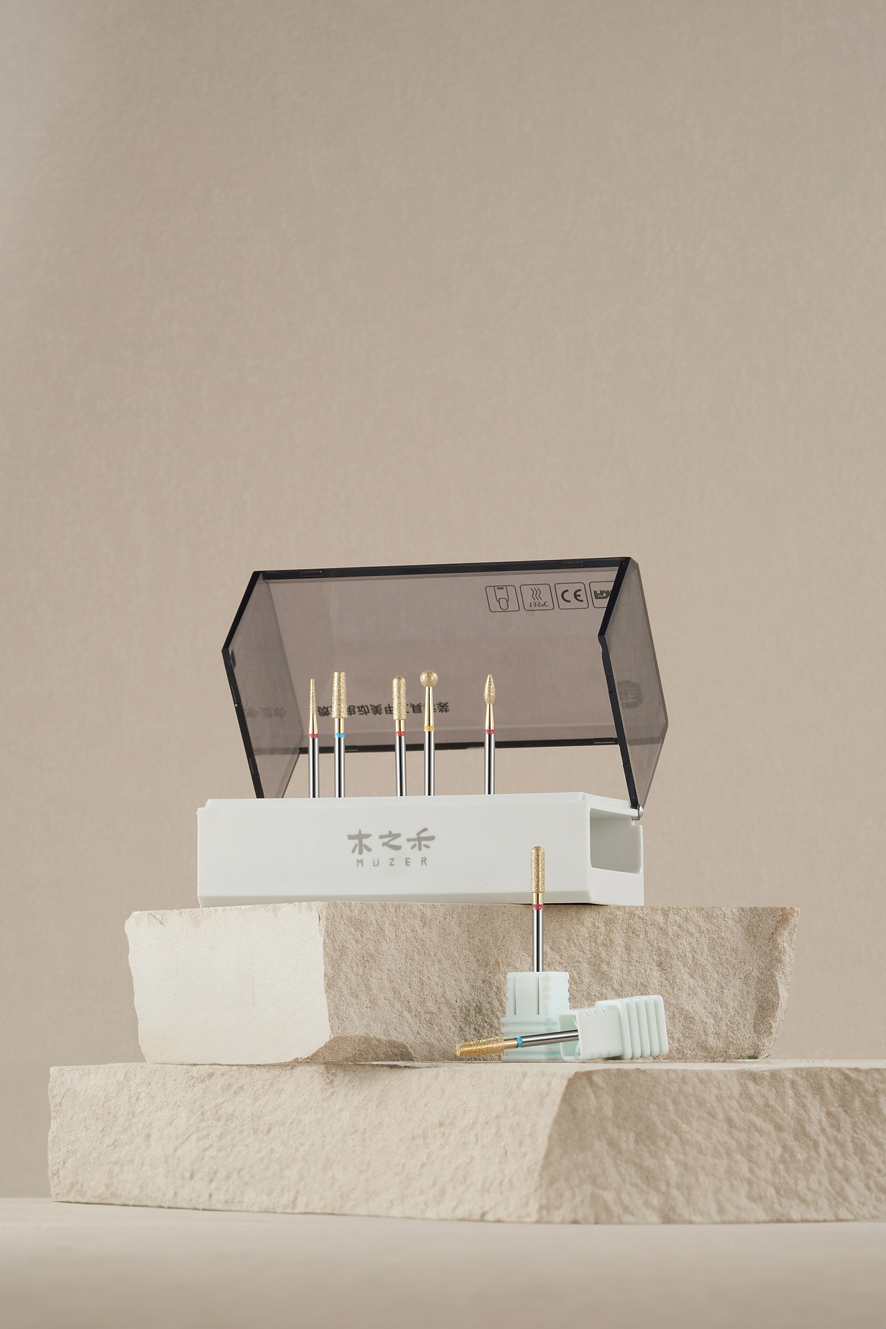 木之禾美甲打磨头拍摄