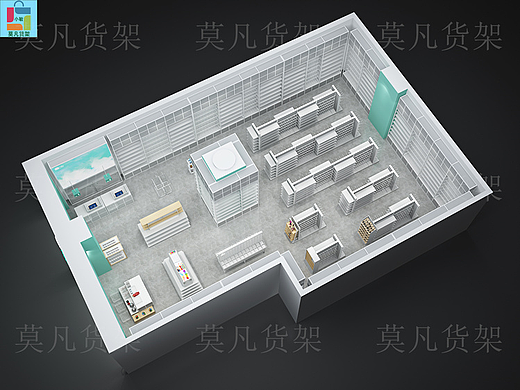 文创店文具展示柜工艺简单-莫凡货架老牌厂家