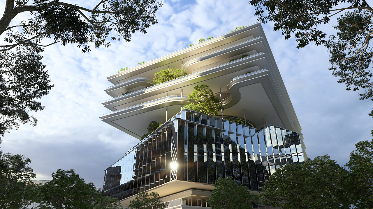 深圳新启航（图ZMzgzNzUxMjk2） - 其他空间 - 站酷设计师鼎欣建筑效果图原创素材 - 站酷ZCOOL