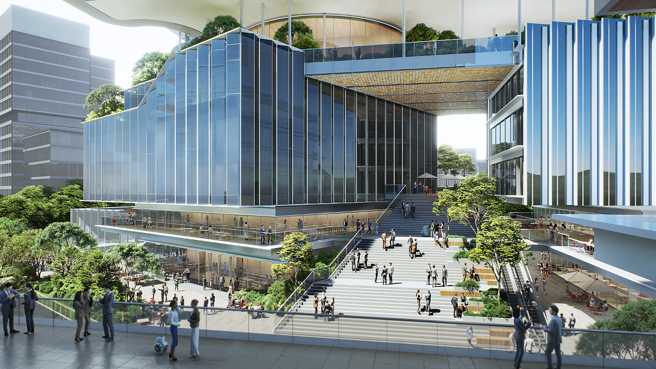 深圳新启航（图ZMzgzNzUxMzA0） - 其他空间 - 站酷设计师鼎欣建筑效果图原创素材 - 站酷ZCOOL