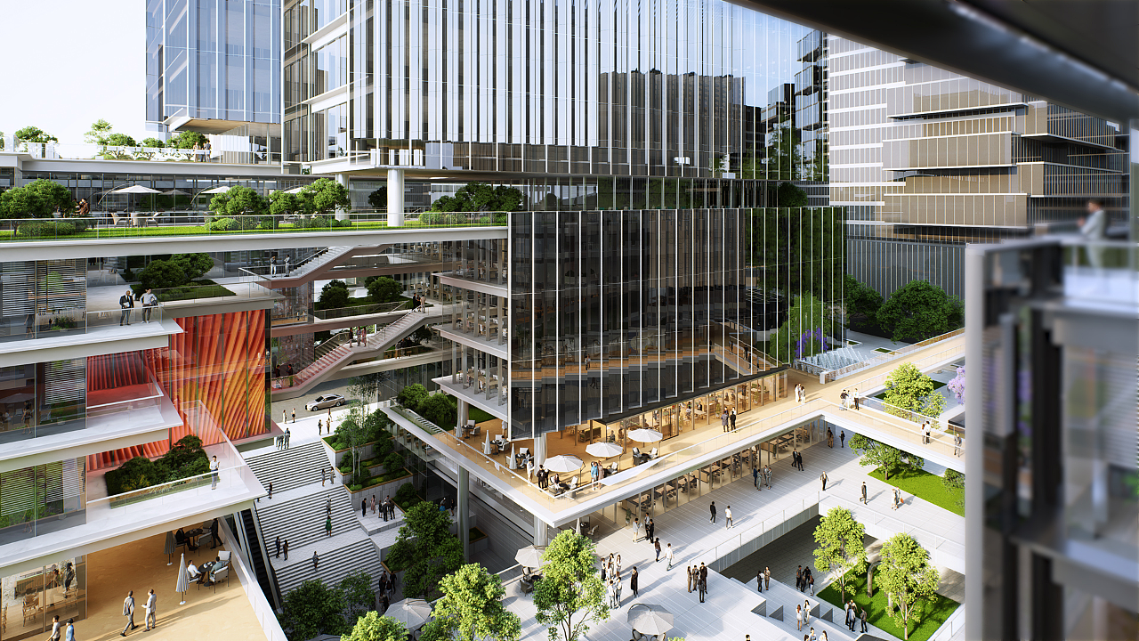 深圳新启航（图ZMzgzNzUxMzA4） - 其他空间 - 站酷设计师鼎欣建筑效果图原创素材 - 站酷ZCOOL