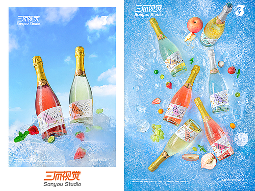 静物拍摄｜酒类拍摄丨慕拉气泡酒拍摄分享