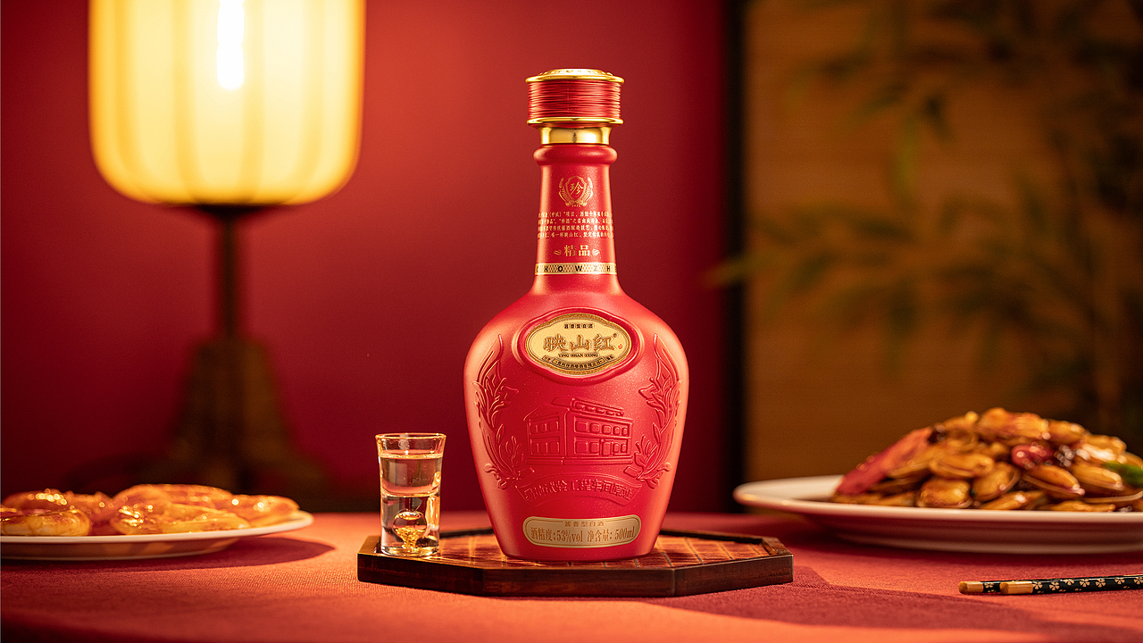 珍酒-精品映山红（图ZMzgzNzUyNDE2） - 产品摄影 - 站酷设计师叁羽映画原创素材 - 站酷ZCOOL