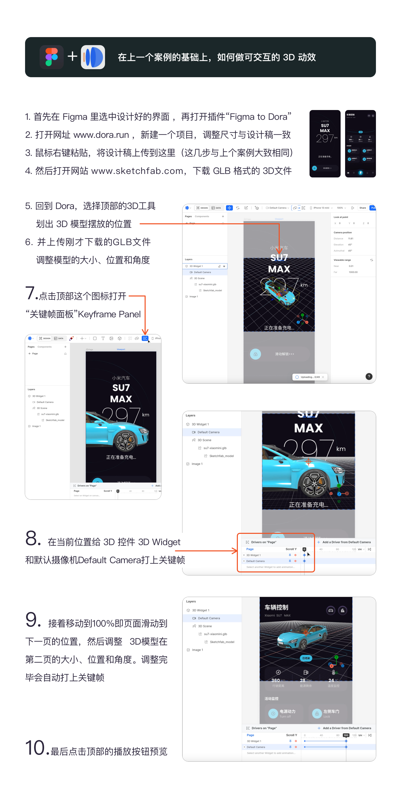 工作流分享-Figam+3D动效-短视频教程（图ZMTUwMDkxODA=） - 教程 - 站酷设计师大植子Daz原创素材 - 站酷ZCOOL