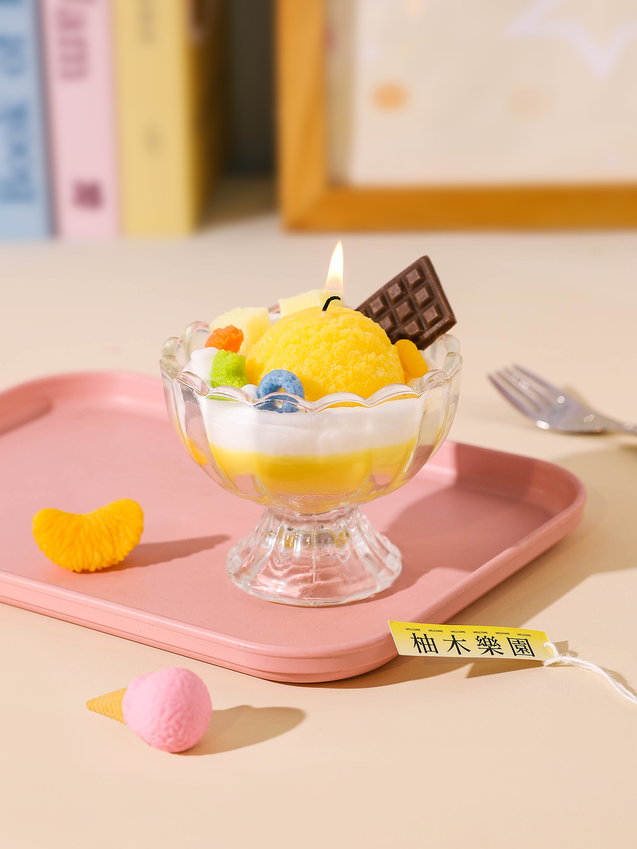 夏日冰淇淋蜡烛（图ZMzgzNzg0Njgw） - 产品摄影 - 站酷设计师秋留野原创素材 - 站酷ZCOOL