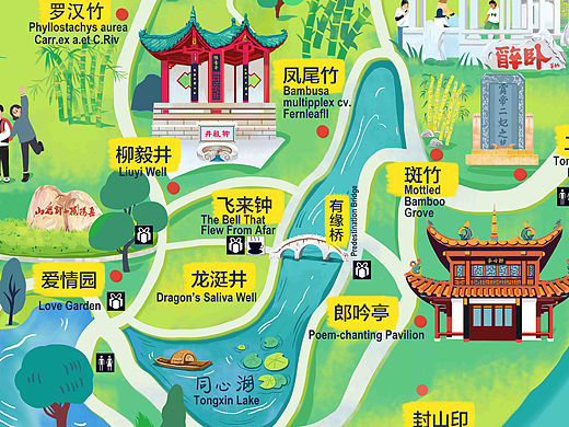 手绘地图插画设计