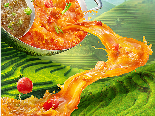 天然梯田！巨物冲击感！山外面贵州酸汤火锅