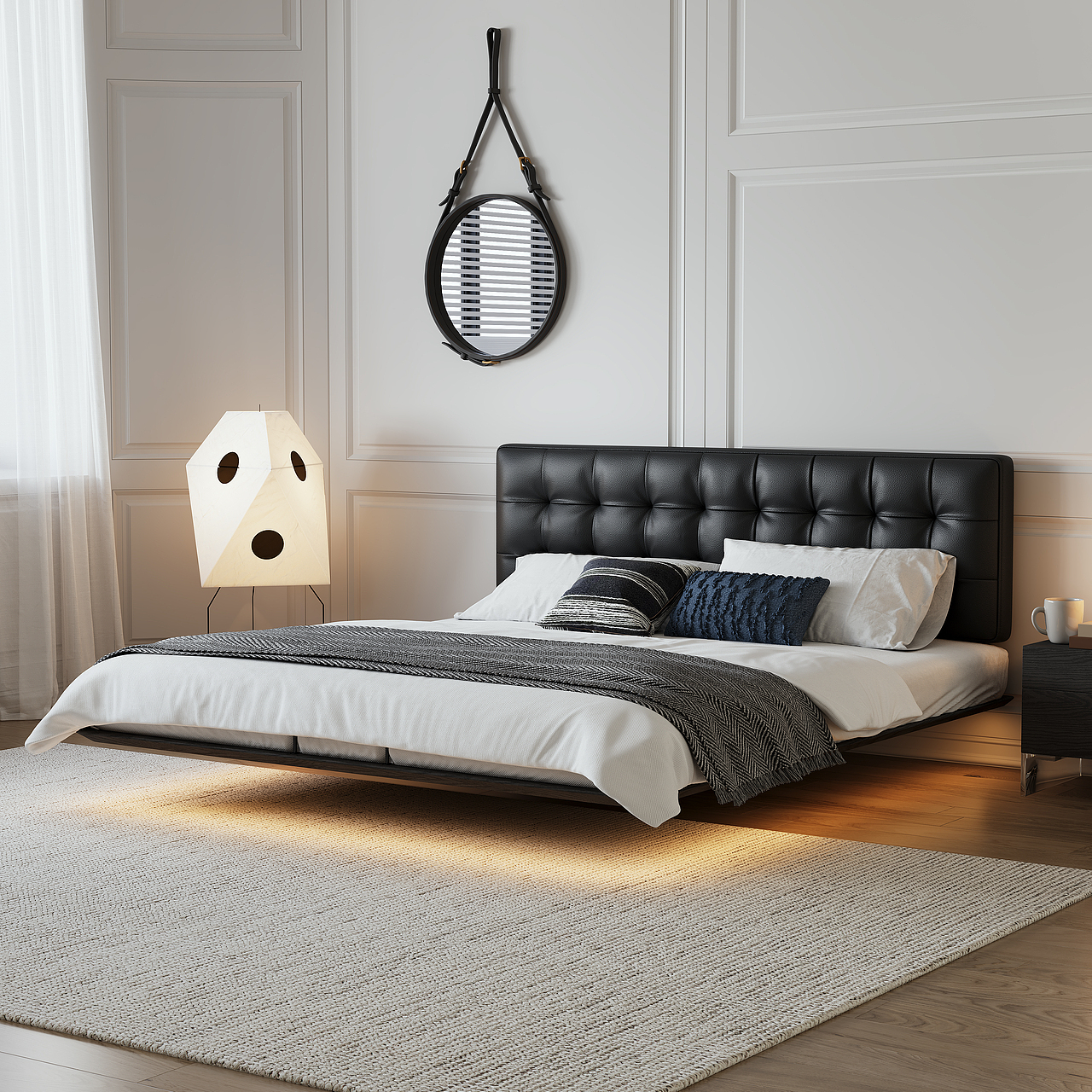 悬浮床-效果图（图ZMzgzODAzNjQ4） - 家装设计 - 站酷设计师岸上的鱼儿原创素材 - 站酷ZCOOL