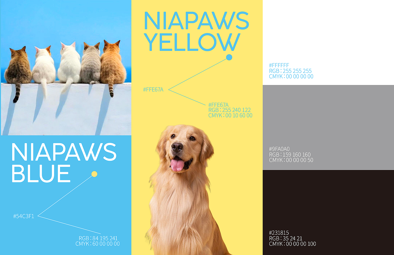 宠物品牌（尼亚爪子）丨品牌VI 全案设计