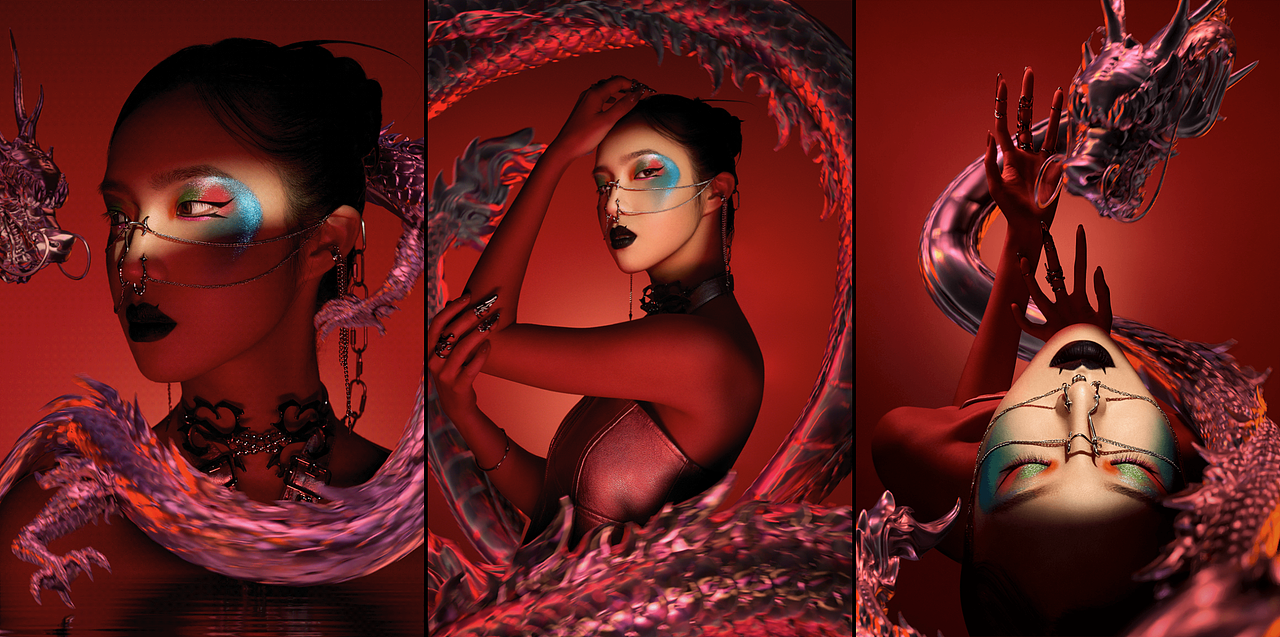 千妍CHEERYEP 萤龙烛升 2024龙年CGI