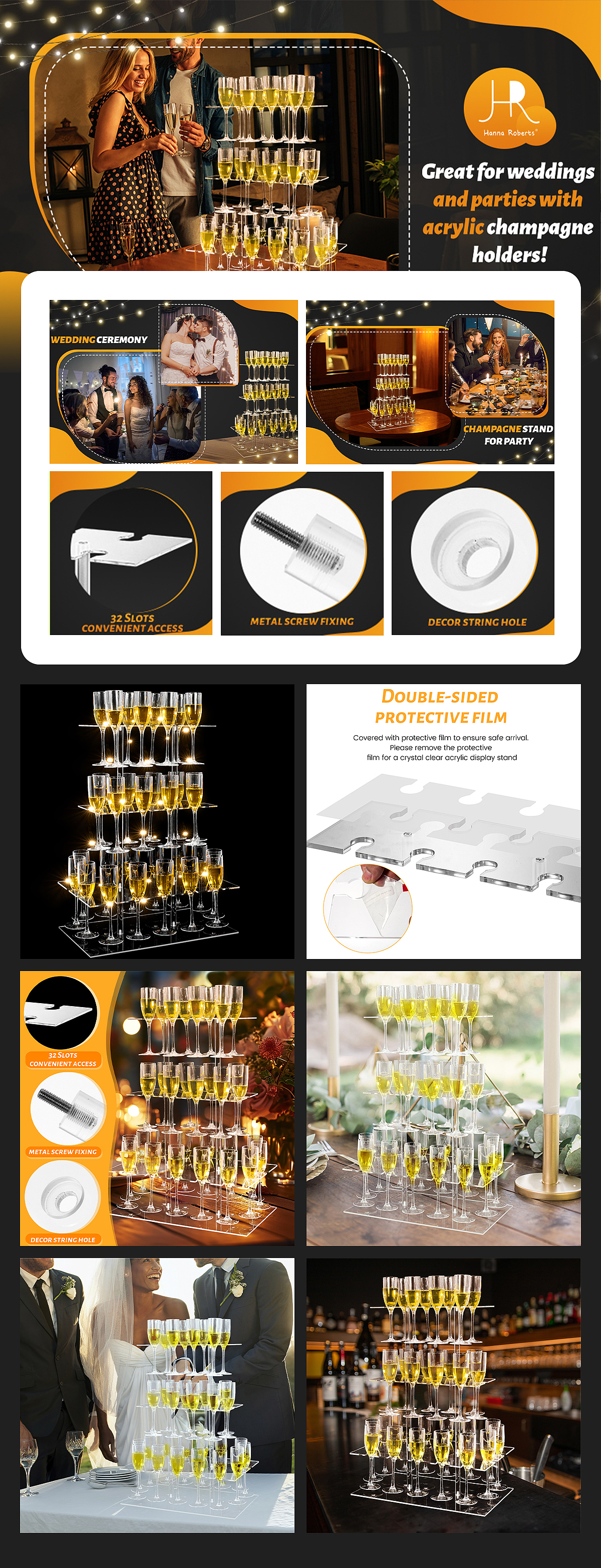 亚马逊-香槟杯架