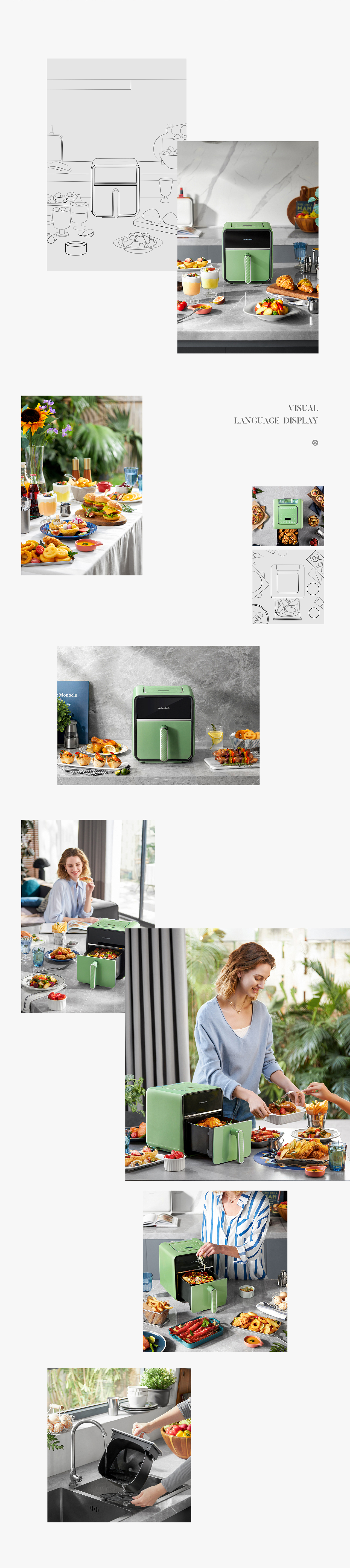 电商详情页 l 摩飞空气炸锅 l 视觉精选（图ZMzgzODM5MTQ4） - 电商 - 站酷设计师凌帆创意原创素材 - 站酷ZCOOL