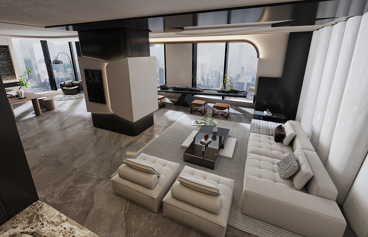 近期渲染丨办公室