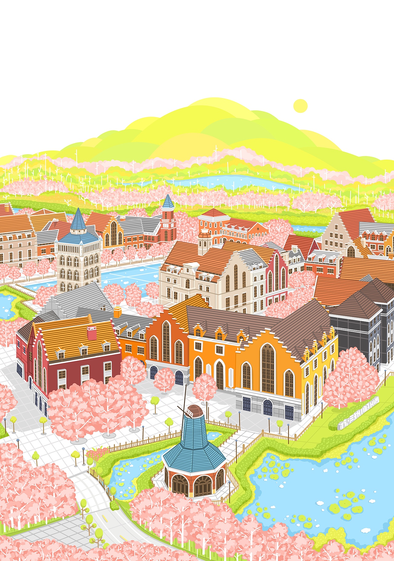 南宁城市插画20画