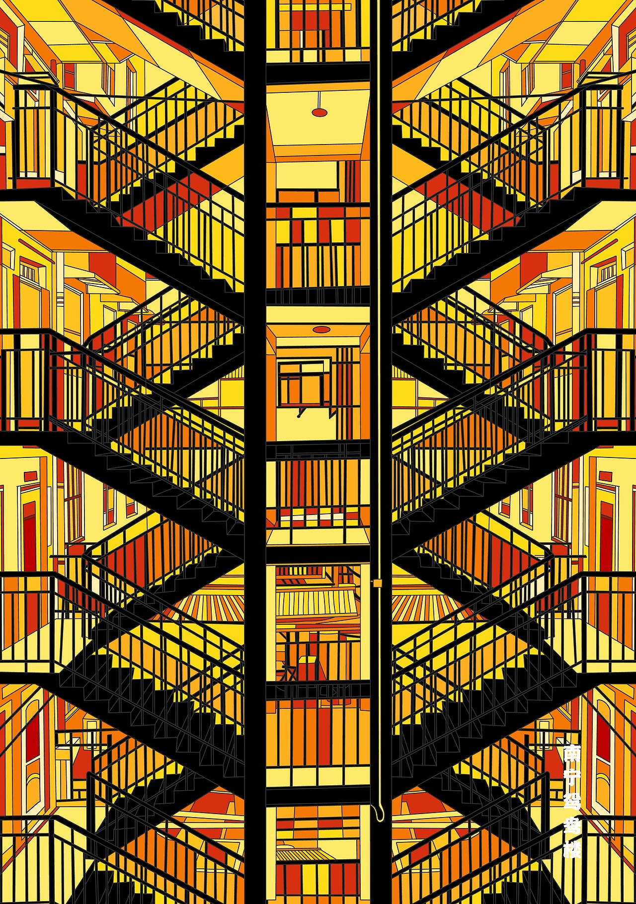 南宁城市插画20画