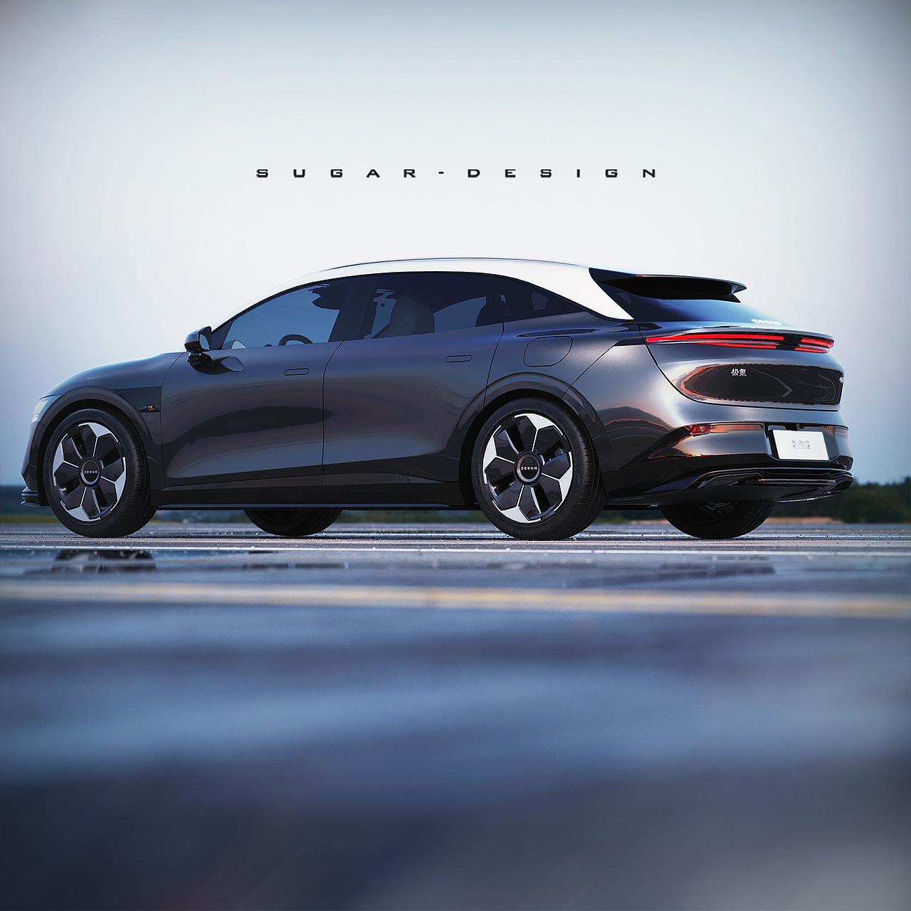 更犀利的风格！极氪007GT猎装车新车预览！（图ZMzgzODYwNjcy） - 交通工具 - 站酷设计师sugarchow原创素材 - 站酷ZCOOL