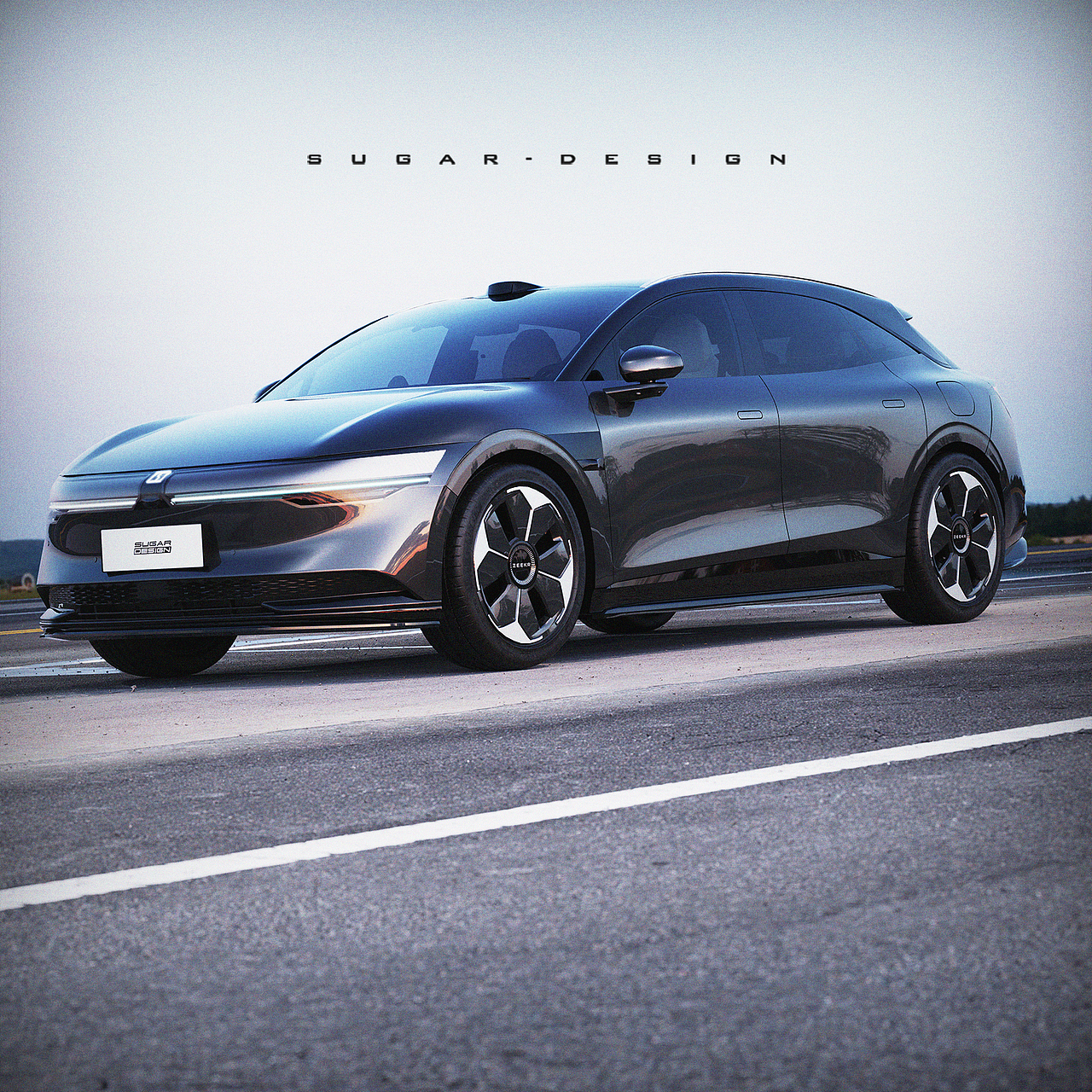 更犀利的风格！极氪007GT猎装车新车预览！（图ZMzgzODYwNjI4） - 交通工具 - 站酷设计师sugarchow原创素材 - 站酷ZCOOL