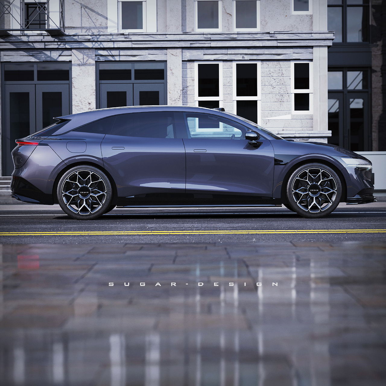 更犀利的风格！极氪007GT猎装车新车预览！（图ZMzgzODYxMTg0） - 交通工具 - 站酷设计师sugarchow原创素材 - 站酷ZCOOL