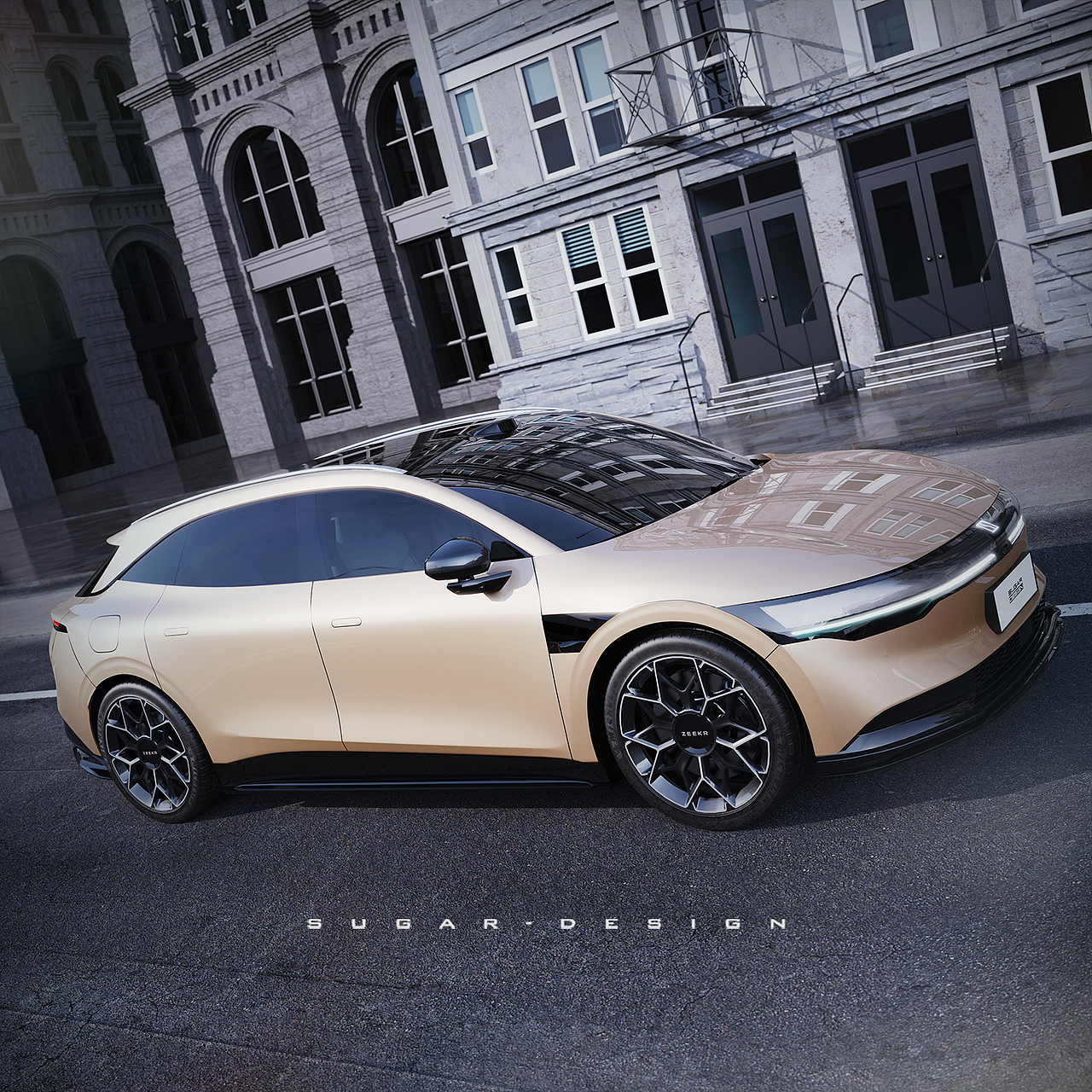 更犀利的风格！极氪007GT猎装车新车预览！（图ZMzgzODYxMjI0） - 交通工具 - 站酷设计师sugarchow原创素材 - 站酷ZCOOL