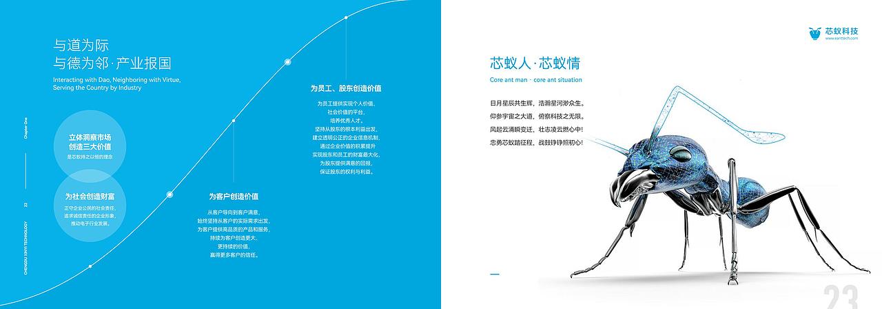 芯蚁科技品牌宣传画册设计/科技风蓝色系高端画册（图ZMzgzODYzNDI4） - 书籍/画册 - 站酷设计师英迈品牌策略设计原创素材 - 站酷ZCOOL