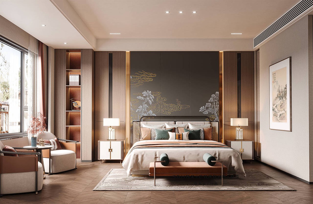 新中式别墅设计丨美到骨子里的细腻与优雅