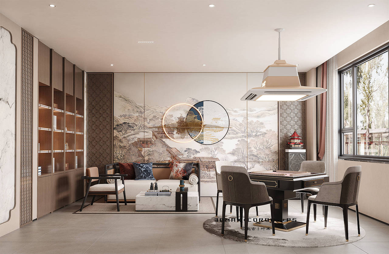 新中式别墅设计丨美到骨子里的细腻与优雅