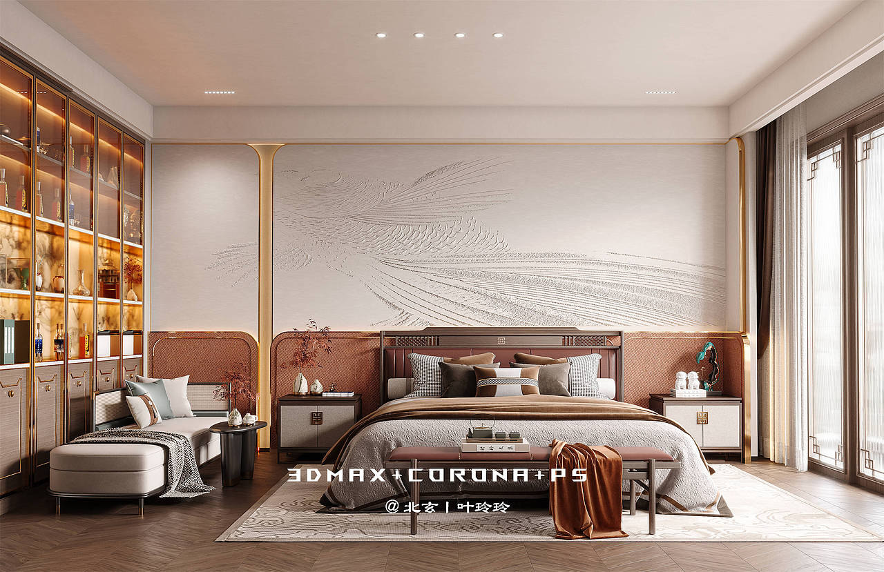 1120㎡新中式别墅设计丨东方美学里的人文栖居！