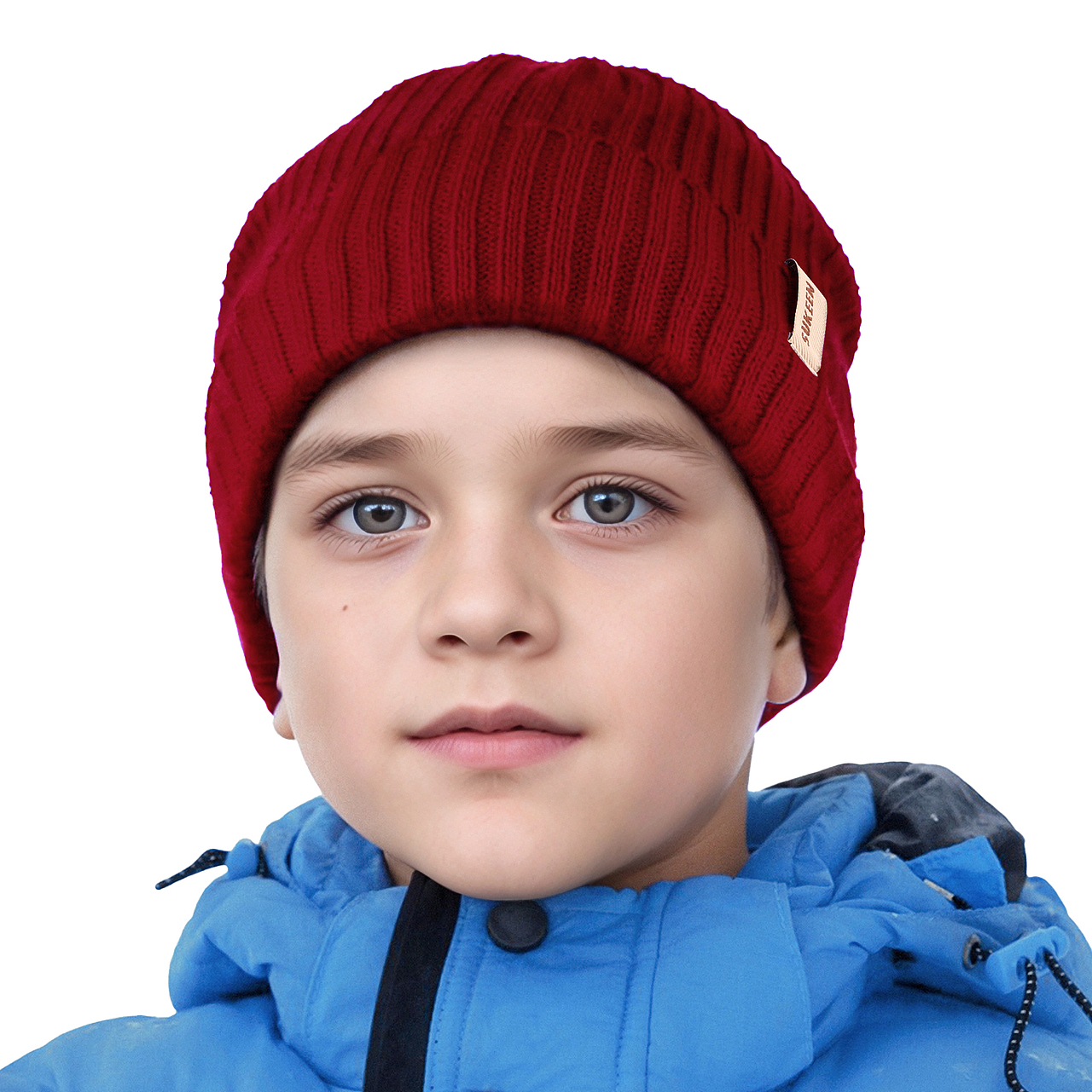 亚马逊儿童毛线帽主图与A+