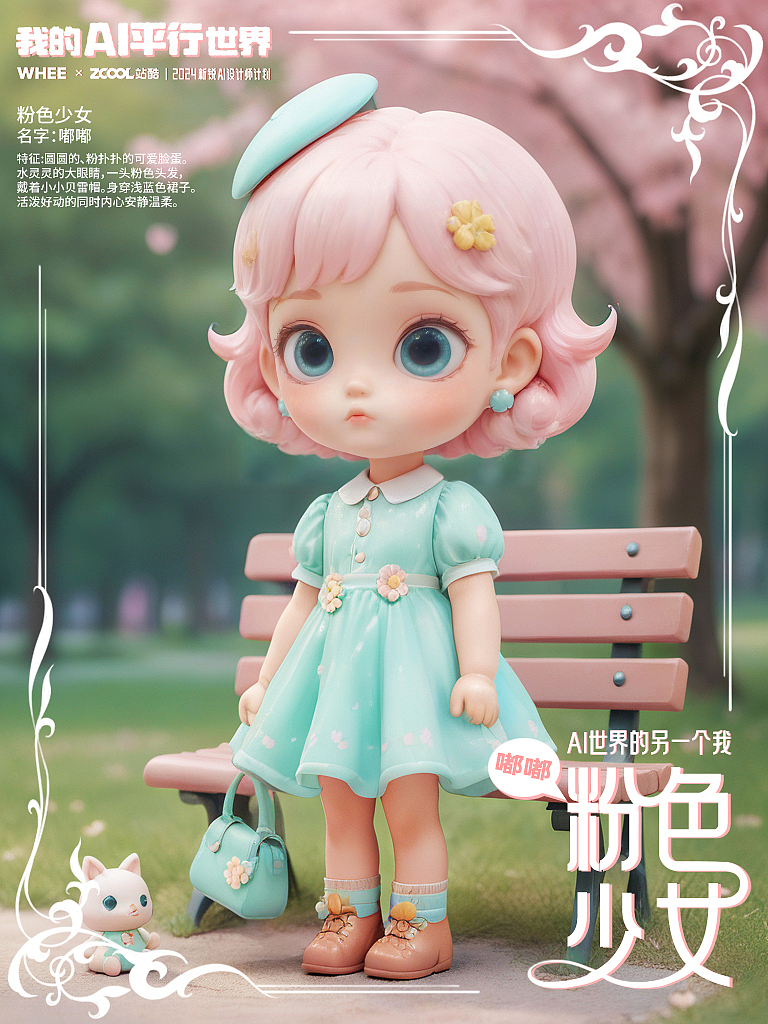 AI世界的另一个我--粉色少女（图ZMzgzODg1OTk2） - AI作品 - 站酷设计师蘑菇蘑菇快长大原创素材 - 站酷ZCOOL