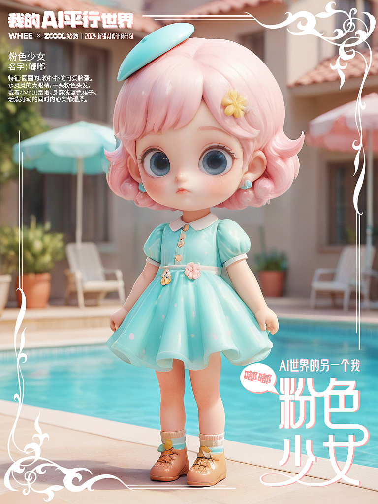 AI世界的另一个我--粉色少女（图ZMzgzODg2MDA0） - AI作品 - 站酷设计师蘑菇蘑菇快长大原创素材 - 站酷ZCOOL
