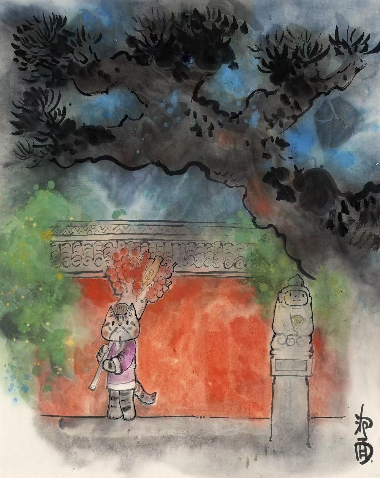 一些国画练习（图ZMzgzOTAxODEy） - 绘画 - 站酷设计师还是一碗泡面原创素材 - 站酷ZCOOL
