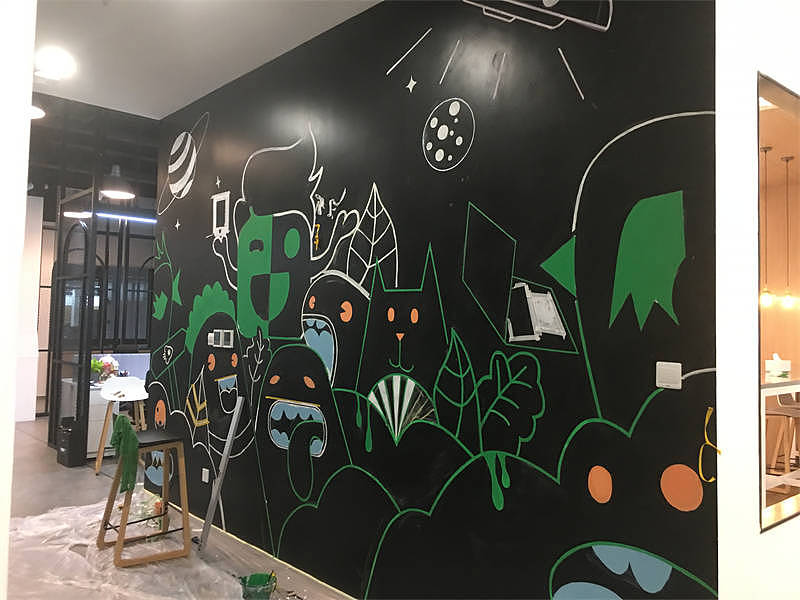 张家口宣化墙绘别开生面,墙体彩绘公司涂鸦手绘展底蕴