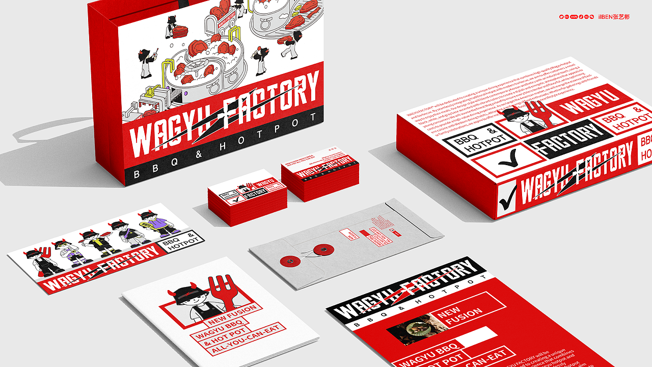 WagyuFACTORY 餐饮品牌设计(图ZMzgzOTExNzc2) - 品牌 - 站酷设计师ilben张艺彬原创素材 - 站酷ZCOOL