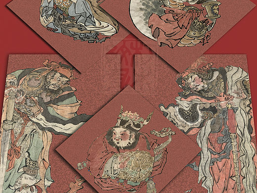 巳蛇年画五件套 喜欢的朋友预定