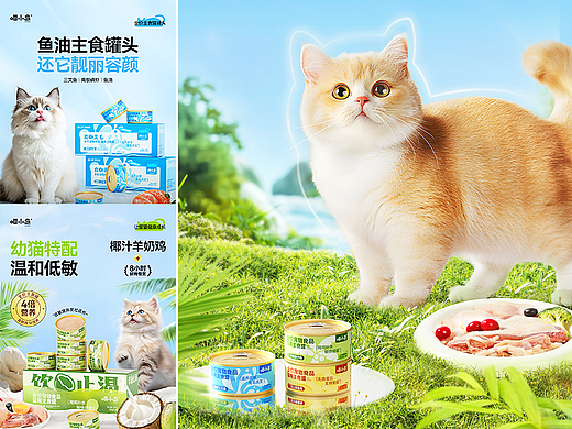 宠物食品\猫罐头详情页视觉x3